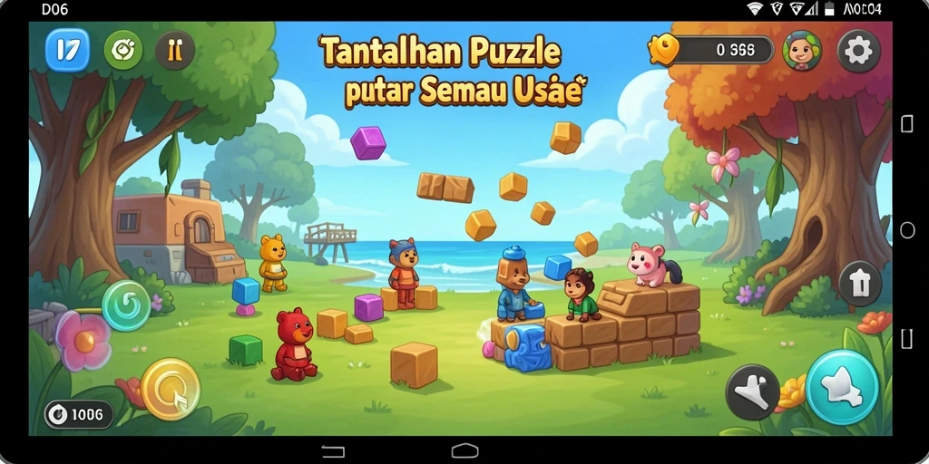 Tampilan gameplay D06 yang menantang dan seru di setiap level.