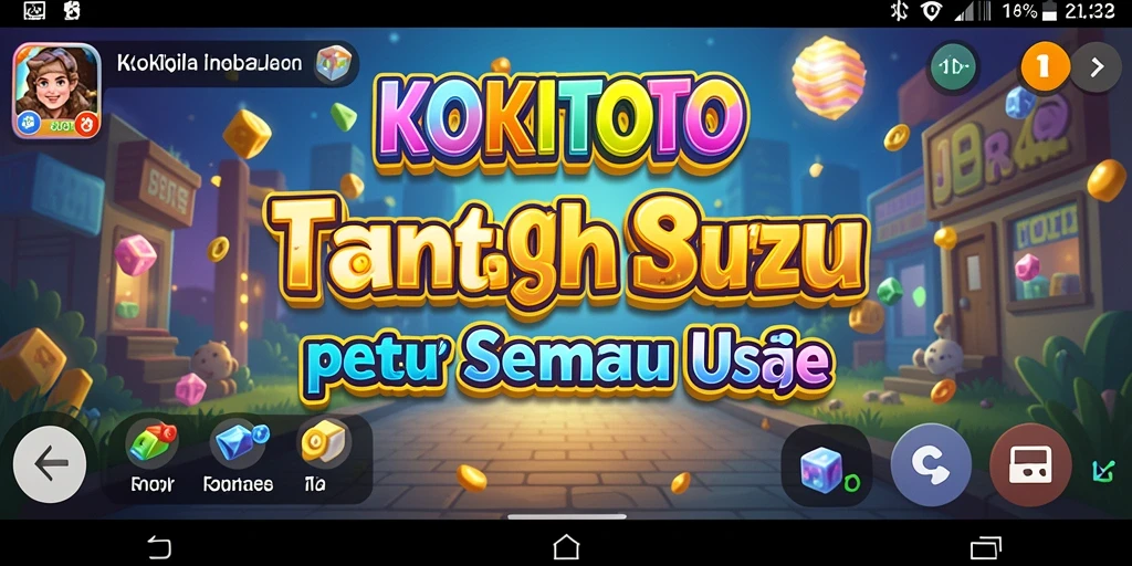 Tampilan gameplay KOKITOTO dengan berbagai puzzle yang menantang.