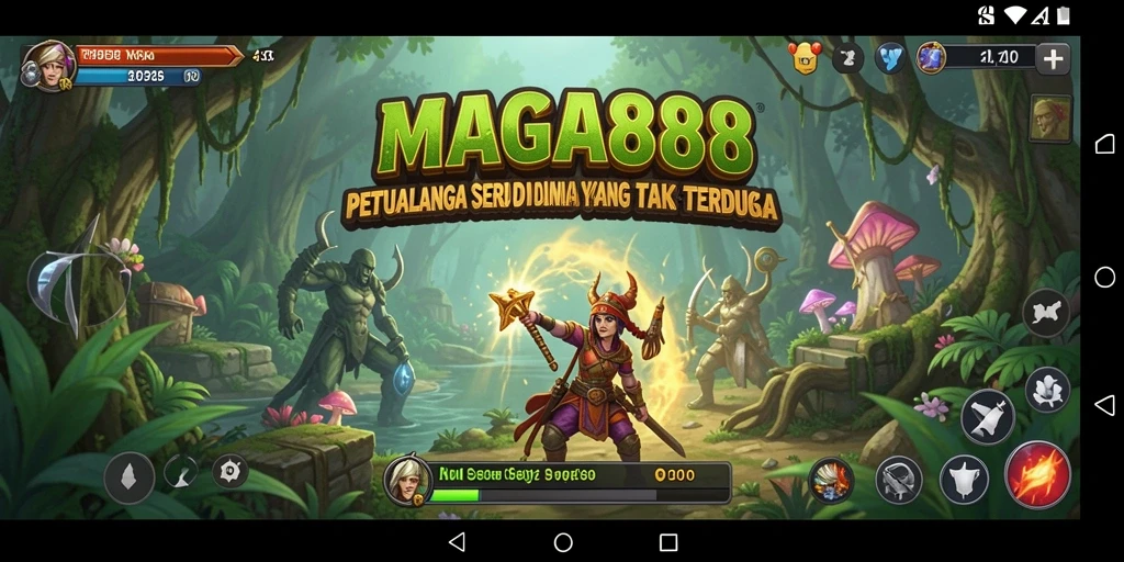 Tangkapan layar MAGA888 menampilkan aksi epic dalam dunia petualangan.