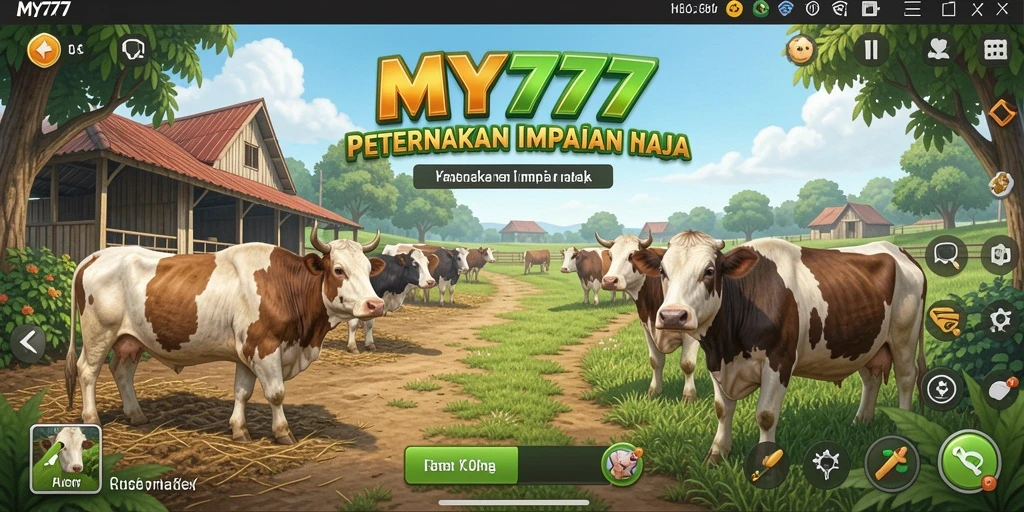 Tangkapan layar gameplay MY777 yang memukau dan penuh warna.