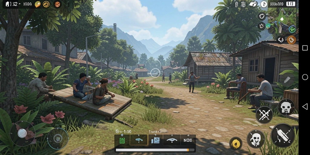 Tangkapan layar N32 menampilkan gameplay simulasi kehidupan yang realistis.