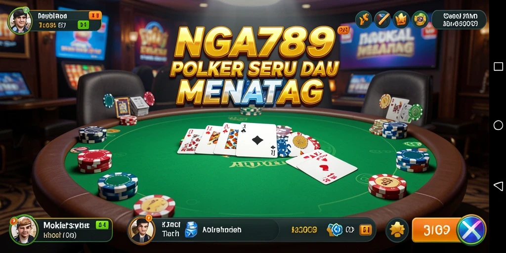 Gameplay seru NAGA789 dengan pemain poker di meja