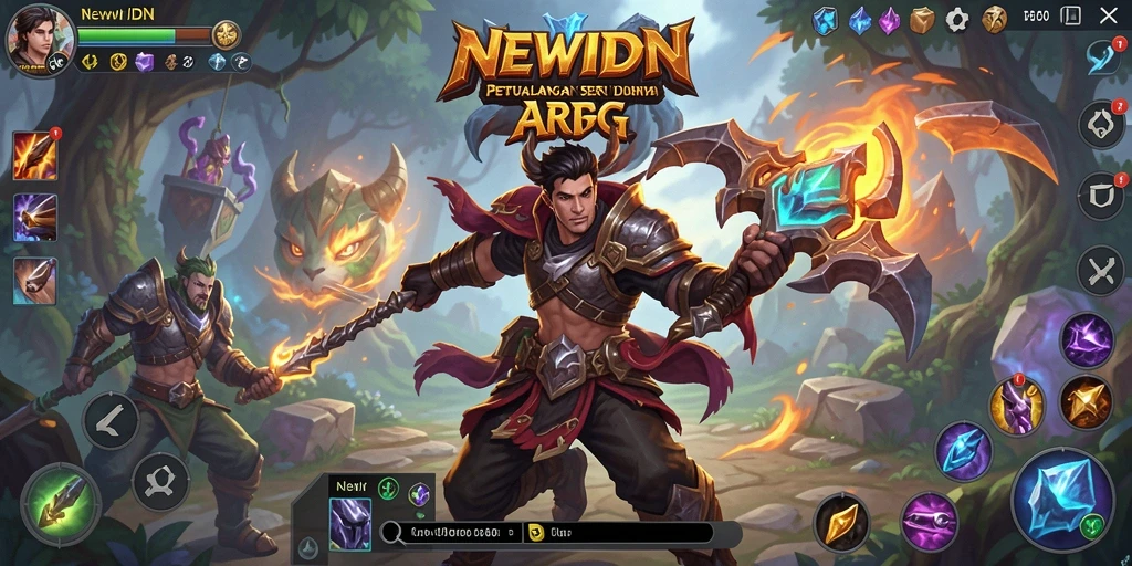 Tangkapan layar menampilkan pertempuran seru dalam gameplay ARPG.