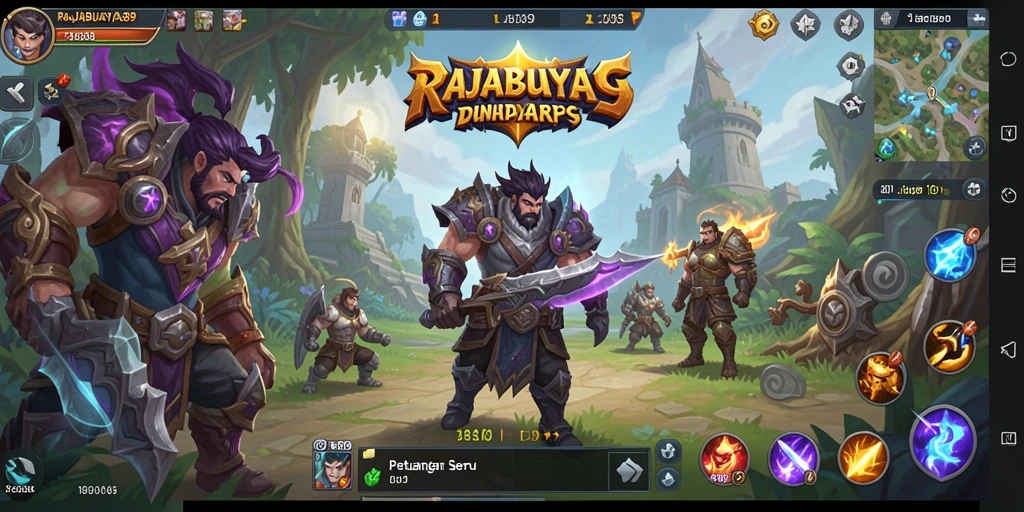 Tampilan epik dari dunia fantastis RAJABUAYA89 saat beraksi.