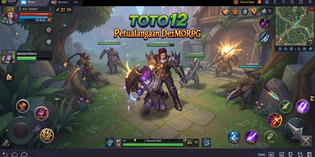 Tampilan seru dalam gameplay MMORPG TOTO12 dengan petualangan mendebarkan.