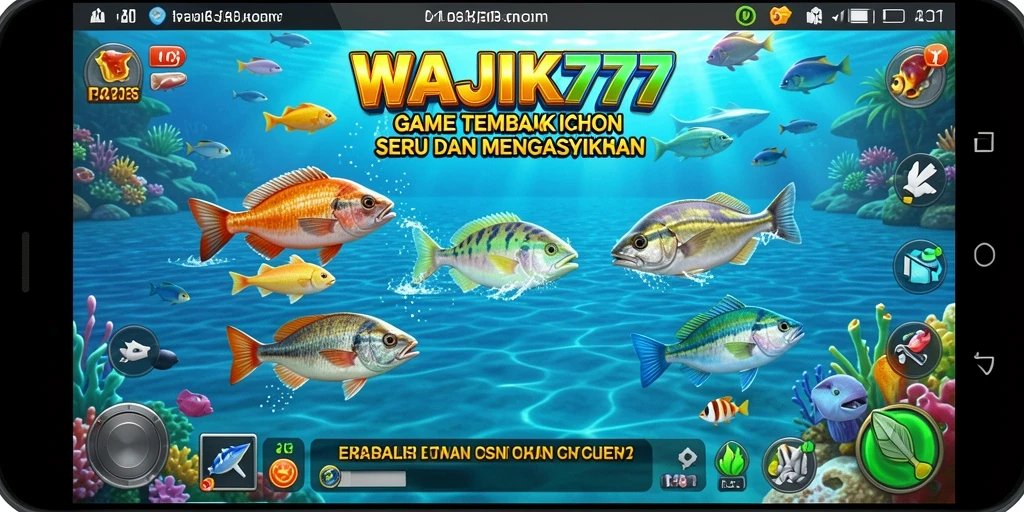 Screenshot utama WAJIK777 menampilkan aksi menembak ikan yang seru.